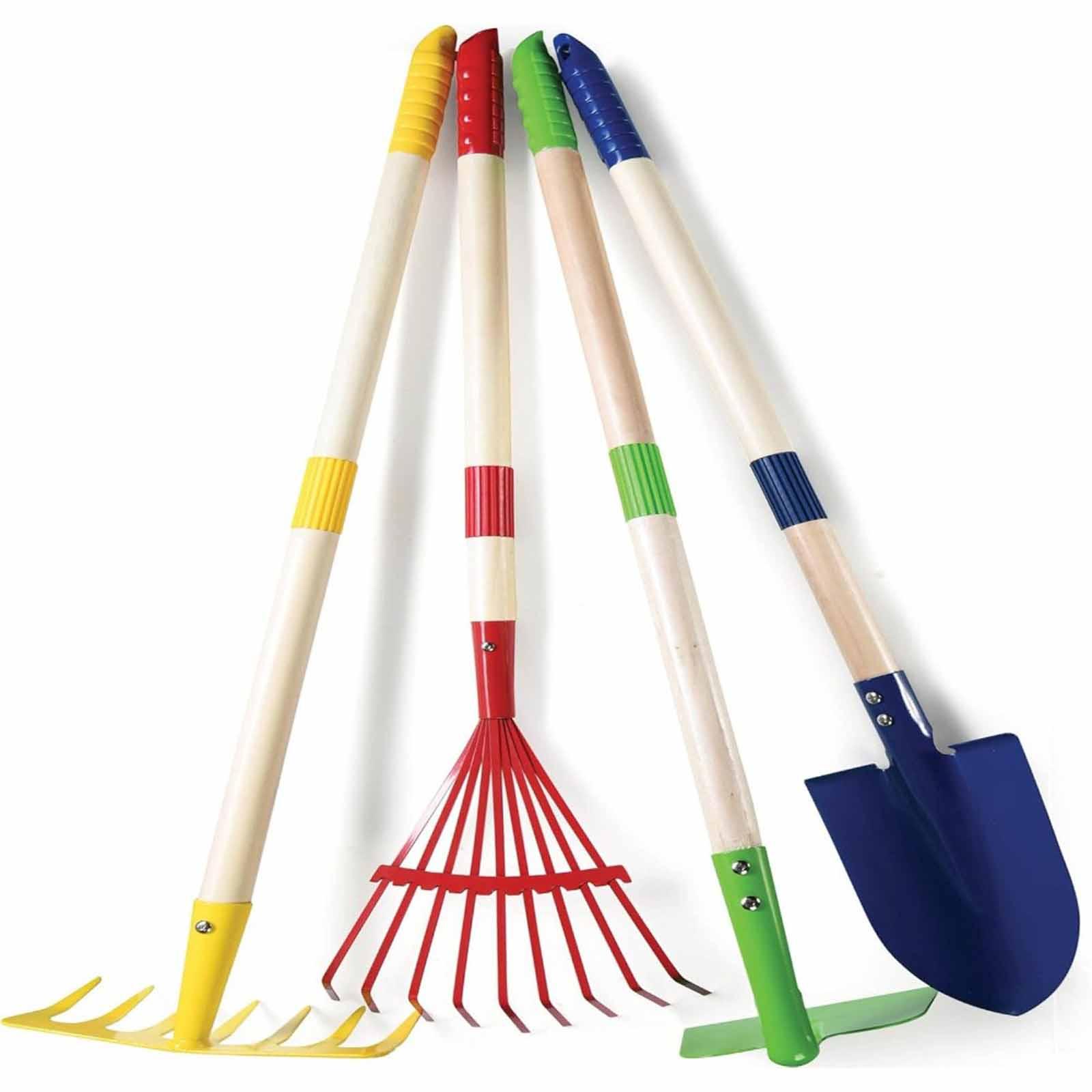 어린이용 미니 정원 도구 세트: 탄소강으로 제작된 갈퀴 - Gardening Tools Girls 리뷰 및 가격